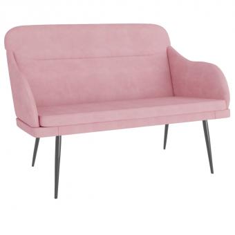 Sitzbank 110x76x80cm Samt Polsterbank Sofa Wohnzimmer