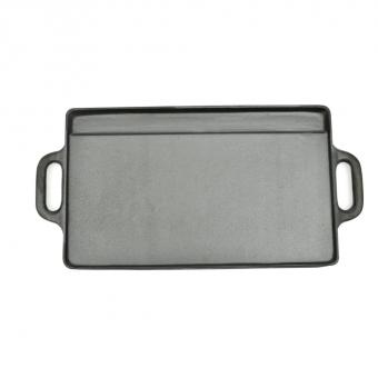 Cast iron reversible grill plate 50x23 cm