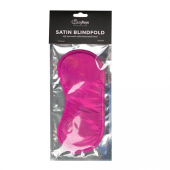 Pink satin eye mask