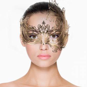 EasyToys – Goldfarbene venezianische Maske