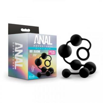 Anal Adventures Platinum - Silikon-Anal-Perlen - Groß