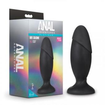 Anal Adventures Platinum - Silicone Rocket Plug