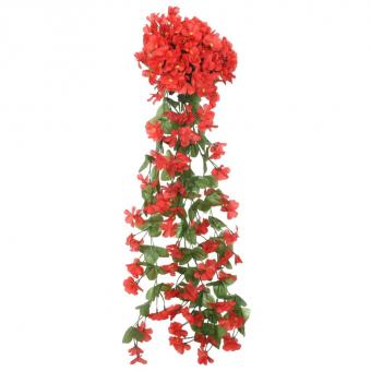 Weihnachtskränze Blumen 3 Stk. Rot 85 cm