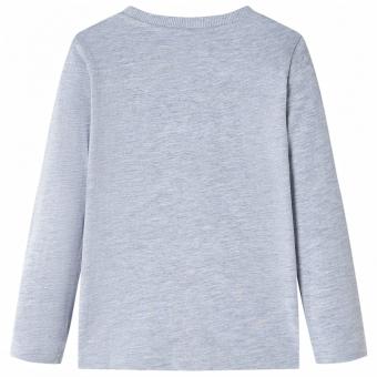 Kinder-Langarmshirt Grau Melange 104