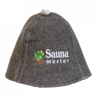 Filzkappe "Sauna master" für Sauna, H 26 cm