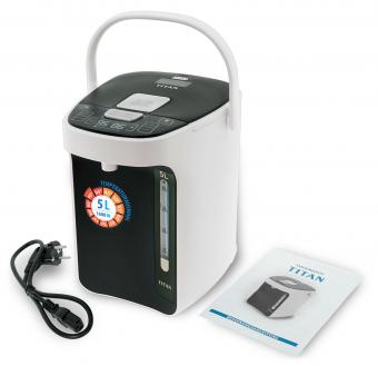 TITAN 2.1 Thermopot Wasserkocher mit Timer-Funktion, 5L