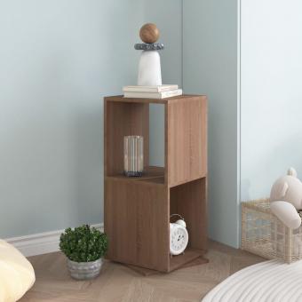 Swivel shelf Sonoma oak 34.5x34.5x75.5 cm Wood-based material