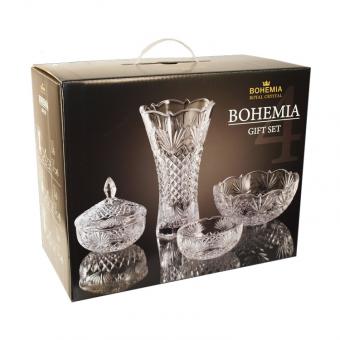 Bohemia crystal tableware gift set MIRANDA 4 pieces