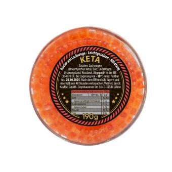 BARIN Premium KETA caviar from Kamchatka (wild-caught), lightly salted (jar 190g)