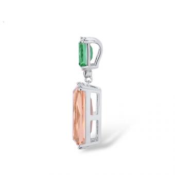 Sokolov pendant in 925 silver with cubic zirconia and glass crystals