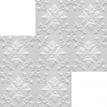 Marbet ceiling tiles Grono white, 50x50cm, 14 mm height