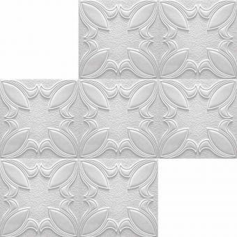 Marbet ceiling tiles Irys white, 50x50 cm