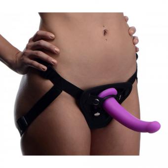 Navigator silicone G-spot dildo to strap on