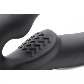 Evoke vibrating strap-on without straps - black