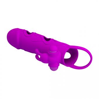 Penis sheath with clitoral stimulator