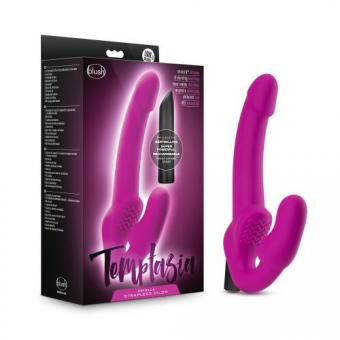 Temptasia – Estella Vibrierender halterloser Strap-On – Pink