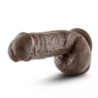 Dr. Skin – Mr. D Dildo mit Saugnapf 21,6 cm – Schokolade