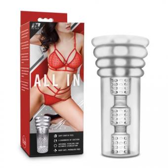 M for Men - All in One Masturbator - Transparent