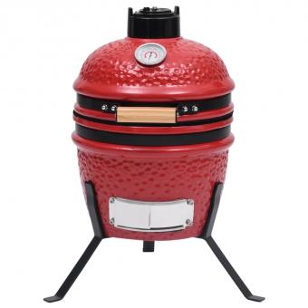 Kamado Grill Smoker 2in1 Keramik 56cm Holzkohlegrill