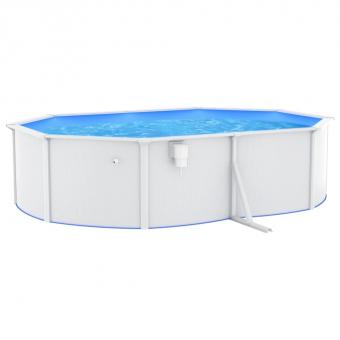 Swimming Pool mit Stahlwand Schwimmbad Schwimmbecken