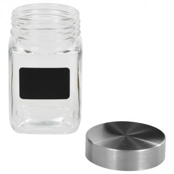 12/24x Vorratsglas Aufkleber 300ml Gläser Vorratsdosen Einmachglas