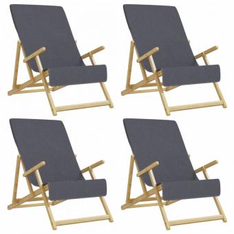 Strandtücher 4 Stk. Anthrazit 60x135 cm Stoff 400 GSM