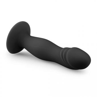 Black silicone suction cup dildo