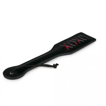 Black leather swatter - XOXO