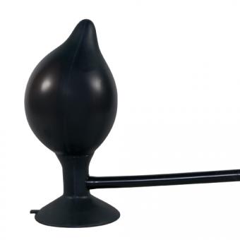 True Black Inflatable Anal Plug