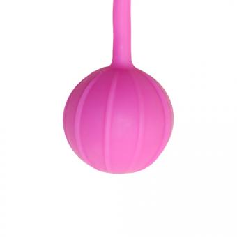 Love balls with vertical ripples in pink