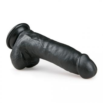 Realistischer schwarzer Dildo - 20 cm