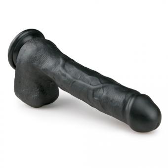 Realistic black dildo - 29.5 cm