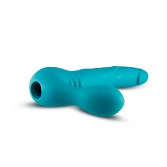 Temptasia - Luna Vibrating Strapless Strap-On - Turquoise