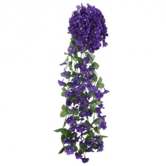 Weihnachtskränze Blumen 3 Stk. Dunkellila 85 cm