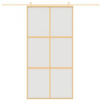 Schiebetür Golden 102,5x205 cm Matt ESG-Glas und Aluminium