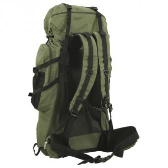 Wanderrucksack Armeegrün 60 L Oxford-Gewebe