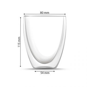 Стакан с двойными стенками без ручки, 330 мл