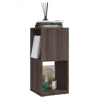 Hinged shelf Grey and Sonoma oak 34.5x34.5x75.5 cm Wood-based material