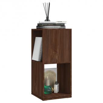 Swivel shelf Brown oak look 34.5x34.5x75.5 cm Wood-based material