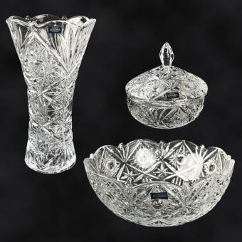 Bohemia Royal Cristal gift set 3 pieces