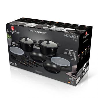 Berlinger Haus Monaco Collection 12-piece cookware set (matt black)