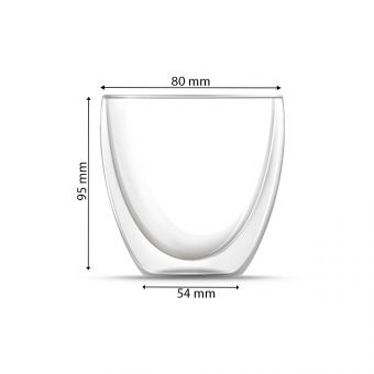 Стакан с двойными стенками без ручки, 240 мл