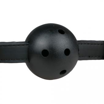 Ball Gag with PVC Ball - Black