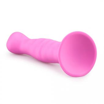 Silicone Suction Cup Dildo - Pink