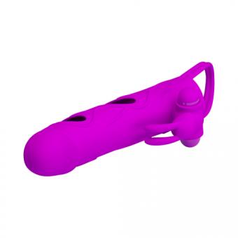 Penis sheath with clitoral stimulator