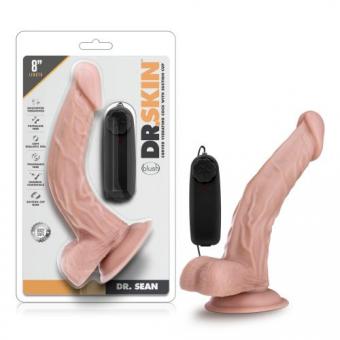 Dr. Skin - Dr. Sean Vibrator mit Saugnapf 20,3 cm - Vanille