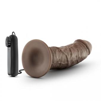 Dr. Skin - Dr. Joe Vibrator mit Saugnapf 20,3 cm - Schokoladenbraun