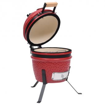 Kamado Grill Smoker 2in1 Keramik 56cm Holzkohlegrill