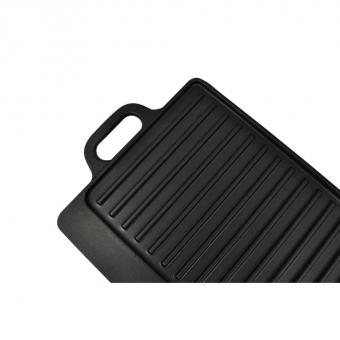 Cast iron reversible grill plate 50x23 cm