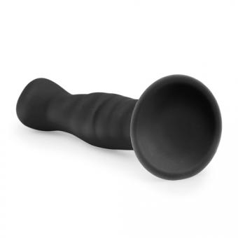 Silicone Suction Cup Dildo - Black